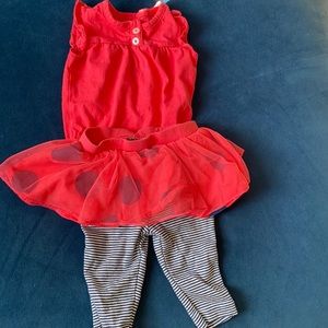 Carter's tutu outfit. Brand new and never worn!